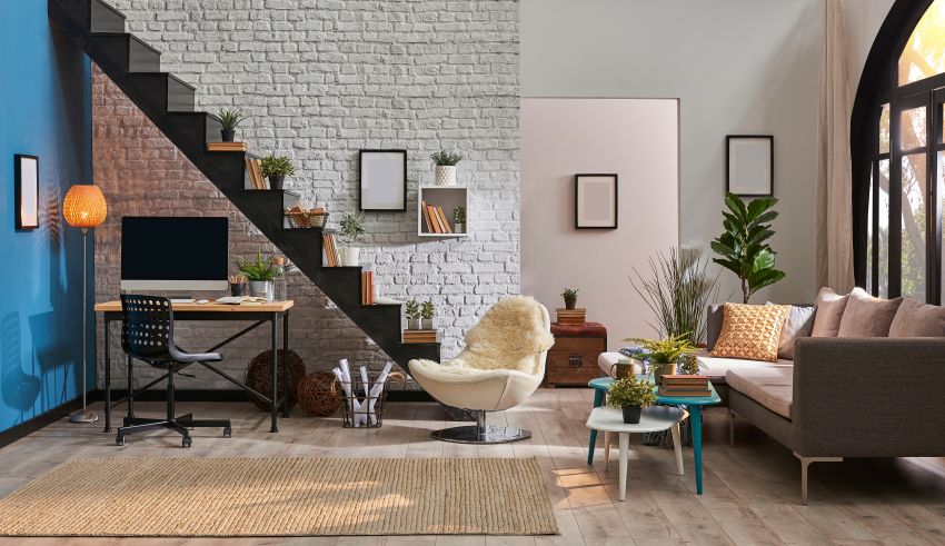 Schick auf kleinem Raum - Home Office unter der Treppe