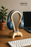 MIMI Kopfhörerhalter 14,5×14,5×25 cm – modularer Headset-Ständer aus FSC-Birkenholz MIMI Kopfhörerhalter 14,5×14,5×25 cm – modularer Headset-Ständer aus FSC-Birkenholz
