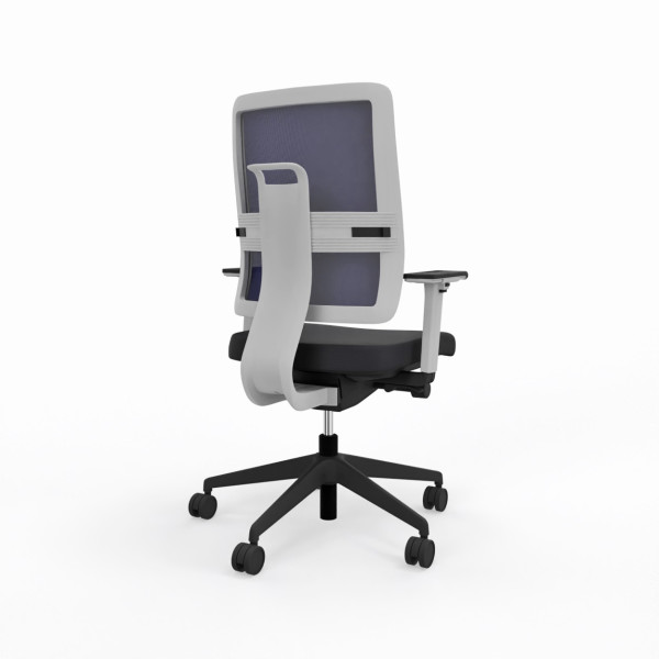 Viasit Toleo 652.2500 – Ergonomischer 2D-Drehstuhl in Telegrau  - 1311 dunkelblau