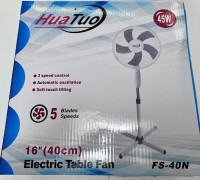 HuaTuo Standventilator 16" (40 cm) – 45W – Inhalt 2 Stück Preis pro 1 Stück HuaTuo Standventilator 16" (40 cm) – 45W – Inhalt 2 Stück Preis pro 1 Stück