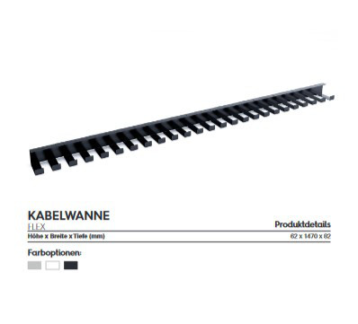 Universelle Kabelwannen Metall, Modell: FLEX