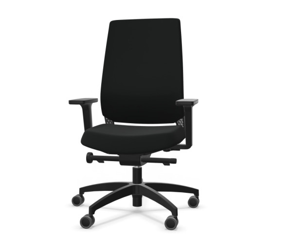 Dauphin SLP 7246 Drehstuhl Vollpolster 2F Armlehne schwarz