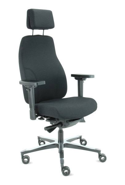 Drehstuhl Therapod X2 Mirage Kopfstütze höhenverstellbar Aluminium-Fußkreuz Mirage-Stoff