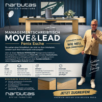 Narbutas MOVE&LEAD Schreibtisch Fenix Esche kaufen | Büropiraten