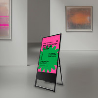 49 Zoll Digitaler Kundenstopper Hochformat mit CMS – Schwarz oder Weiß 49 Zoll Digitaler Kundenstopper Hochformat mit CMS – Schwarz oder Weiß