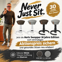 Aeris 30 Jahre Swopper 101 MUSA Stoffbezug weiß/schwarz Gleitern
