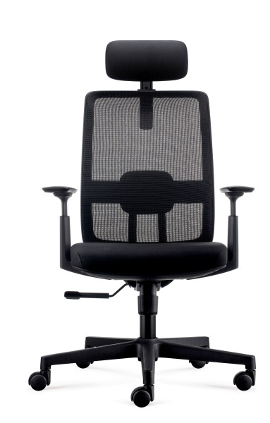 Bürodrehstuhl Basic 2 mit Netzrücken VSDB2/D | Ergonomisch bis 130kg