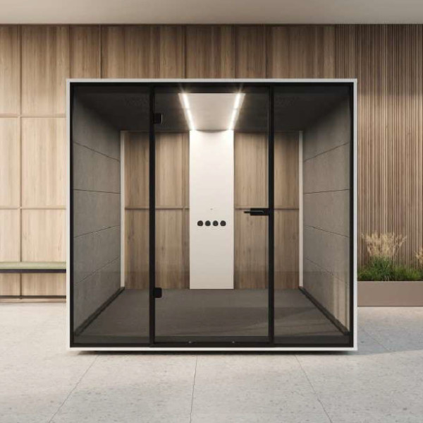 SilentXXL Besprechungskabine 235x129x233 cm – Schallschutzlösung für Büros