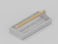 Filz Toolbox 2 - mit Holzgriff PYTB11 - Farbe: silber Filz Toolbox 2 - mit Holzgriff PYTB11 - Farbe: silber