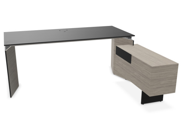 Narbutas MOVE&LEAD Sitz-Steh-Schreibtisch Standcontainer rechts Fenix schwarz