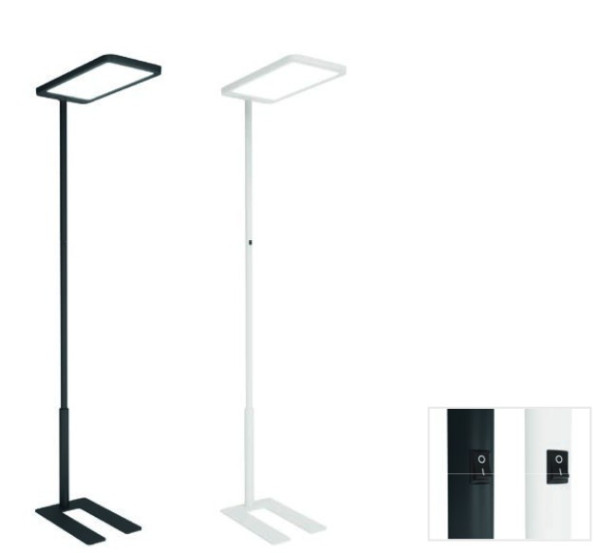 STEHLEUCHTE Basoc VELLSB weiß oder schwarz 30/70 % (direkt/indirekt)