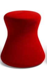 Löffler Hocker Fungo Höhe 460mm - Farbe: rot