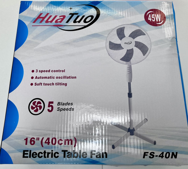HuaTuo Standventilator 16" (40 cm) – 45W – Inhalt 2 Stück Preis pro 1 Stück