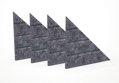 Narbutas Akustikpaneel Dreieckige PET-Filz 50% Recyclingmaterial