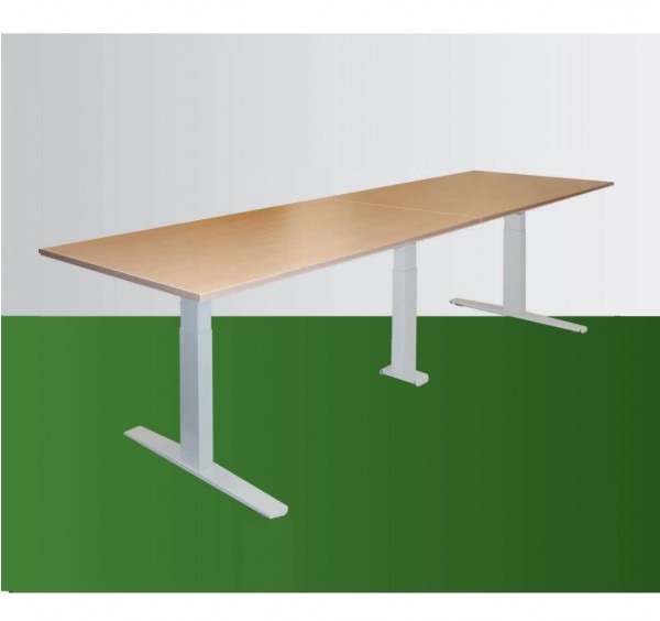 Konferenztisch Steh/Sitz motorische Höhenverstellung 64 bis 128cm