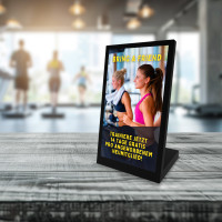 Tisch-Display 14 Zoll mit Touchscreen im Hochformat