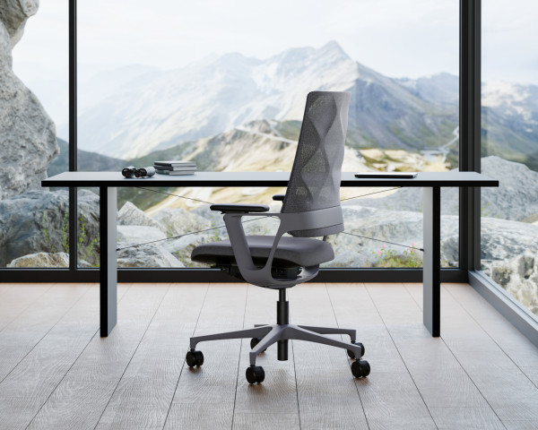 Drehstuhl Connex2 Simply GREY Bürostuhl (cnx88si) Federkernsitz bis 140 Kilo