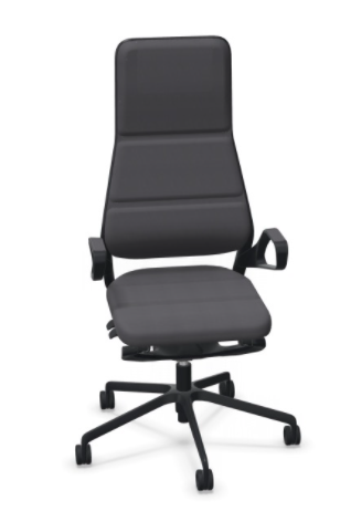 König+Neurath Drehstuhl High back Black Edition Nappaleder