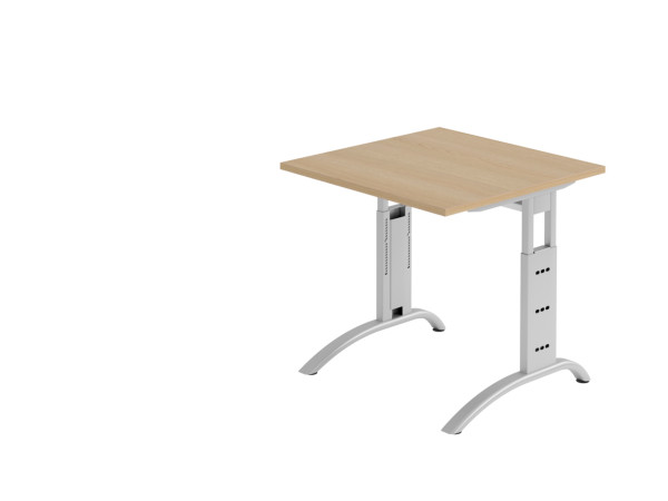 Hammerbacher F-Serie Schreibtisch VFS Gestell silber 65-85 cm Arbeitshöhe