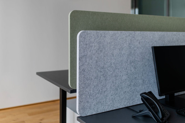 Hintertischwand designed acoustic deskboard Akustik Absorber