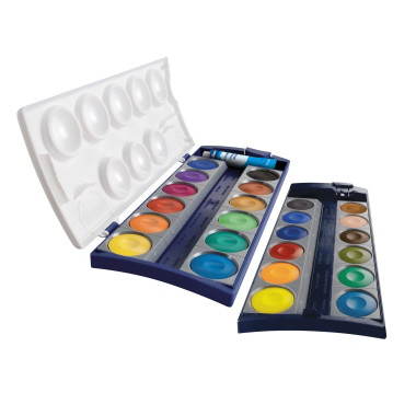 Pelikan Farbkasten 735K/24 – 24 Farben mit Deckweiß – 720631