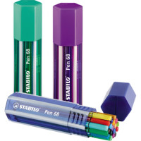 STABILO Pen 68 BIG Pen Box – 20 Farben sortiert