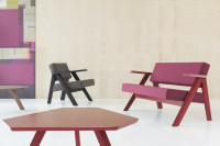 Noti. 2-Sitzer Sofa Clapp massivholz Eiche - Armlehne - Soff bezogen Noti. 2-Sitzer Sofa Clapp massivholz Eiche - Armlehne - Soff bezogen
