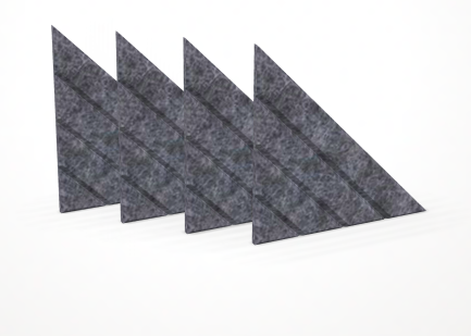 Narbutas Akustikpaneel Dreieckige PET-Filz 50% Recyclingmaterial