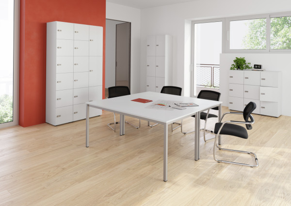 Hammerbacher Meeting Tischsystem D-Serie VDQ Tischfuß eckig