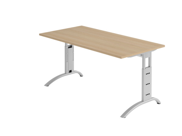 Hammerbacher F-Serie Schreibtisch VFS Gestell silber 65-85 cm Arbeitshöhe
