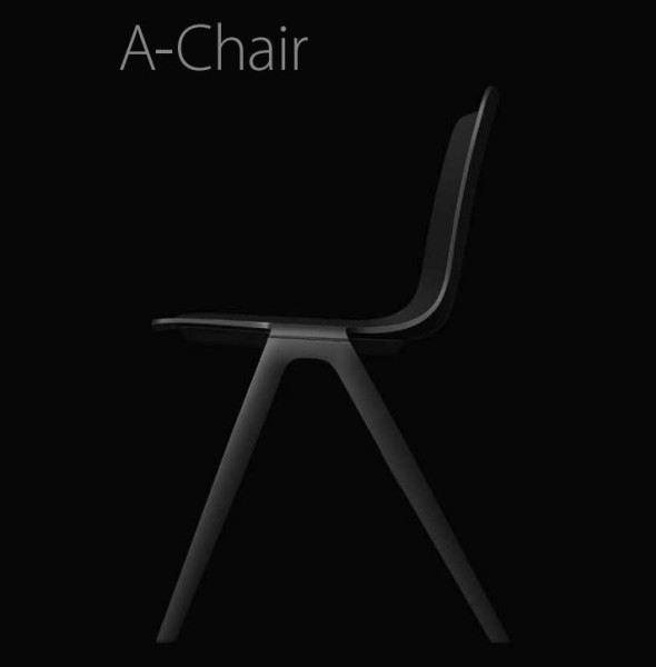 Brunner A-Chair senkrecht Stapelstuhl Modell 9708